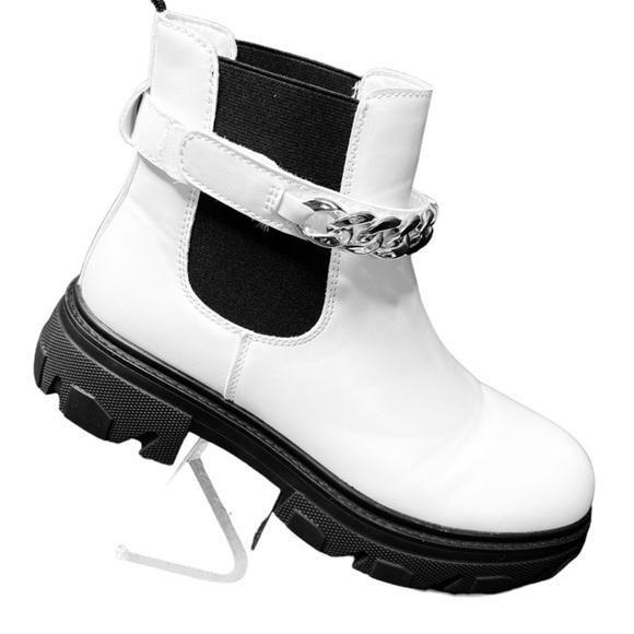 Cushionaire Clover Pull On Chunky Platform Combat Boots - Picture 3 of 10